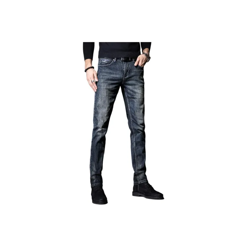 Devanro Jeans Men's Vintage Blue-6