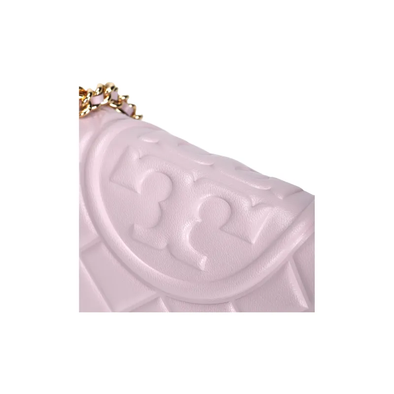 TORY BURCH Fleming Sheepskin Crossbody Bag, Shoulder Bag Trumpets Women's Purple-4