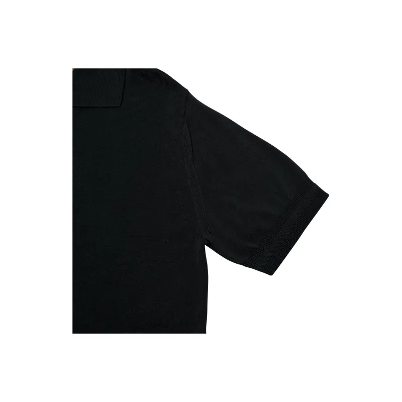 Onitsuka Tiger SS25 KNIT Polo Shirt Men's Black-3