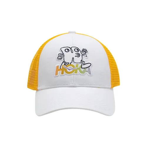HOKA ONE ONE Cotton Baseball Caps Unisex White