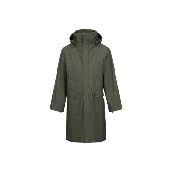 URBAN REVIVO Trench Coat Men's Khaki Green