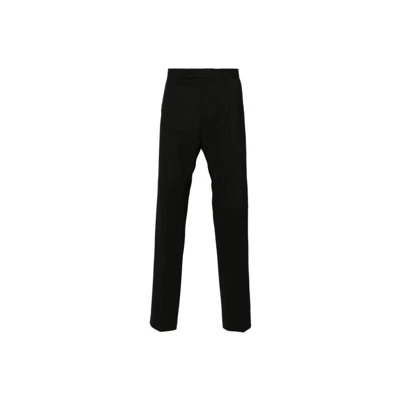 MM6 Maison Margiela Panelled Pinstripe Tailored Trousers-0