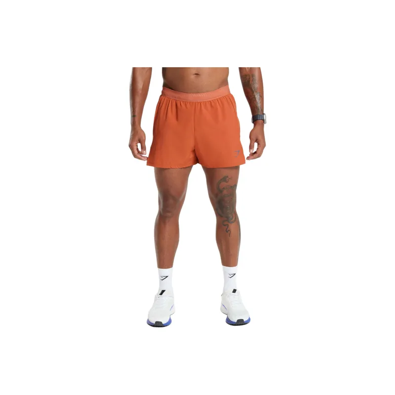 GYMSHARK APEX RUN 4' SHORTS Casual Shorts Men's Orange-0