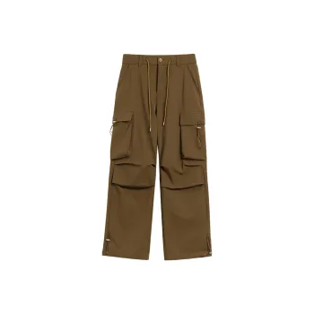 SONGS ALONG Cargo Pants Unisex Khaki