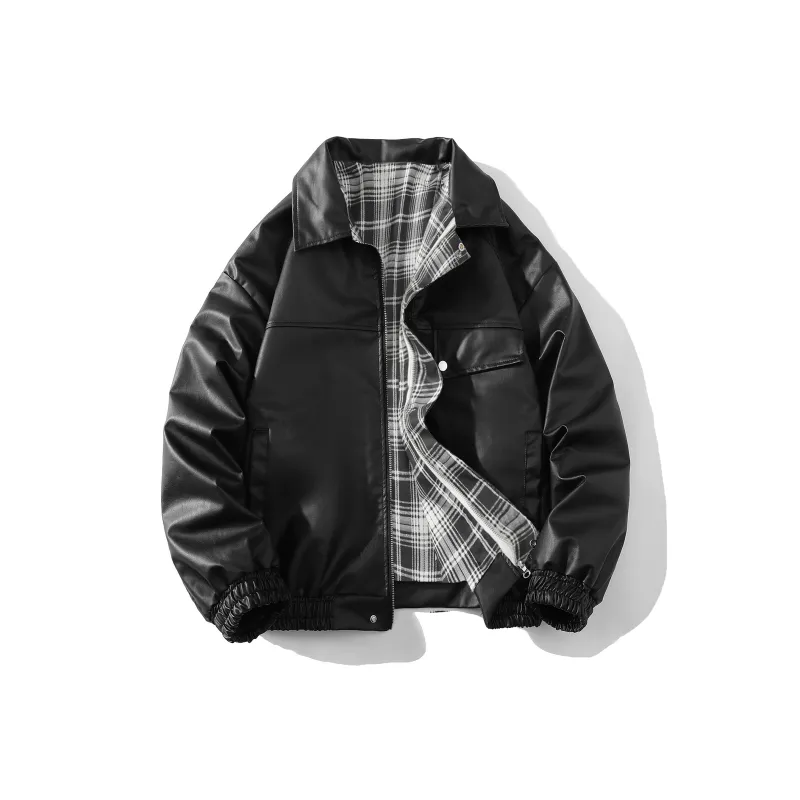 EOOVEN Leather Jackets Unisex-5