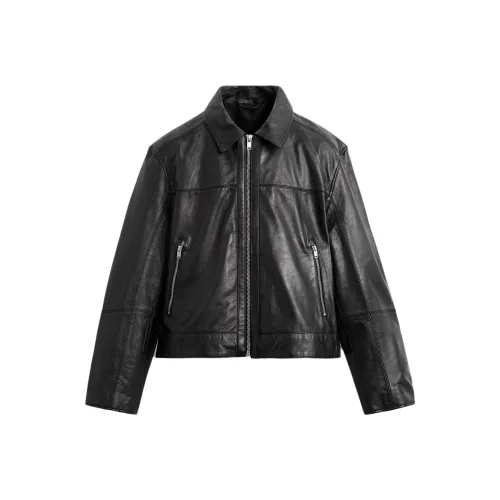 ZARA Leather Jacket Men's Black
