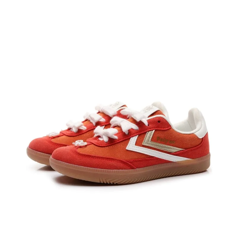 Feiyue Girly Heart Series Anti Slip Wear Resistant Low Top Skateboard Shoes Women's-1