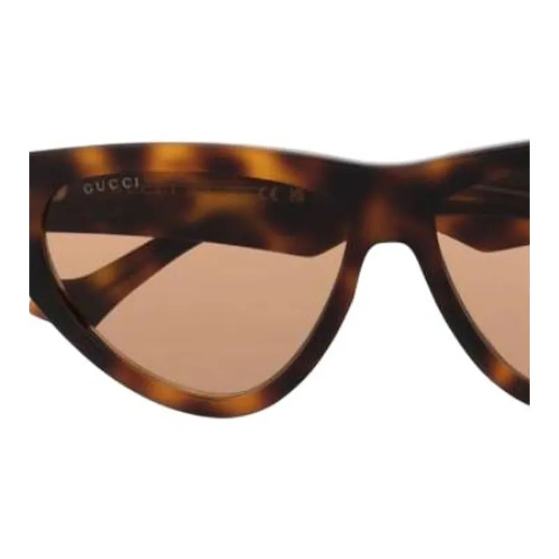 GUCCI Acetate Cat Eye Sunglasses Women's Brown-1