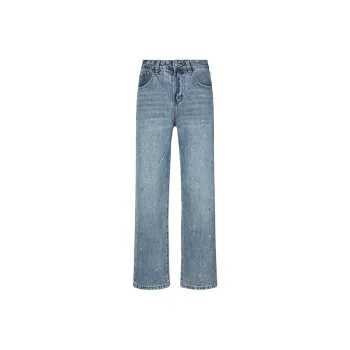 GTRG Jeans Unisex Ink Splatter Blue