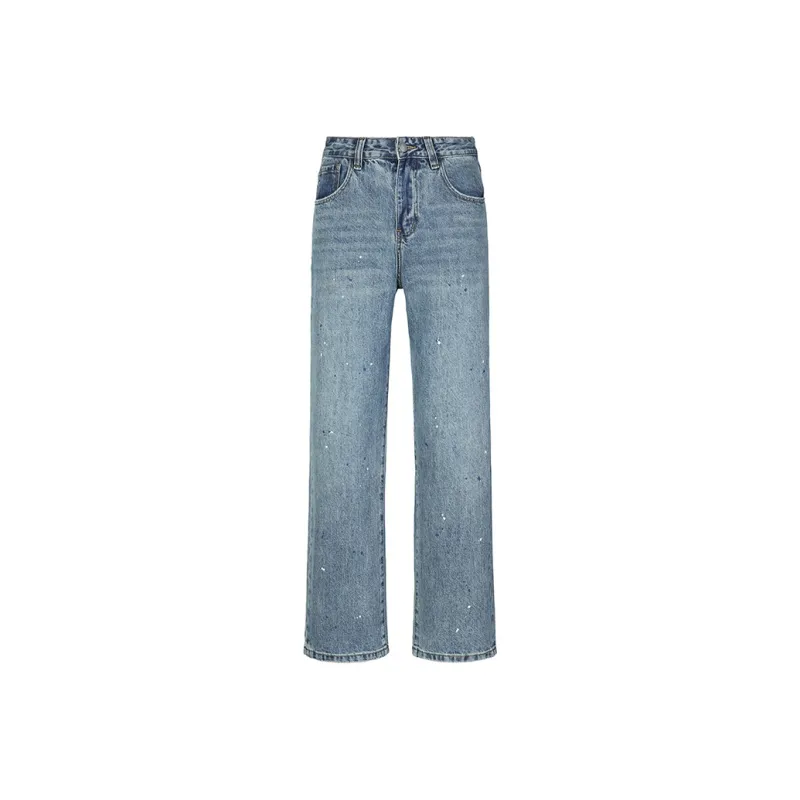 GTRG Jeans Unisex Ink Splatter Blue-0