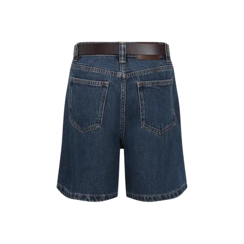 URBAN REVIVO Denim Shorts Women's Blue-1
