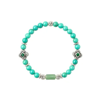 BABAMA Synthetic Turquoise Bracelets Unisex