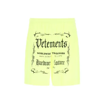 Vetements Black Label Logo Shorts