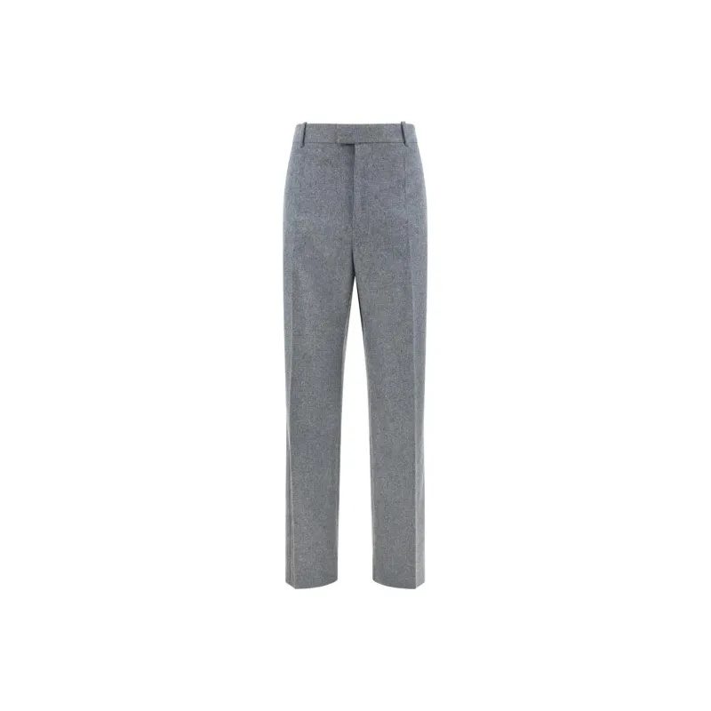 Bottega Veneta High Waisted Straight Leg Trousers-0
