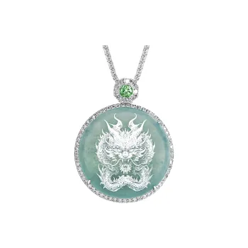 Noritake Glutinous Jade Jadeite Necklaces Unisex