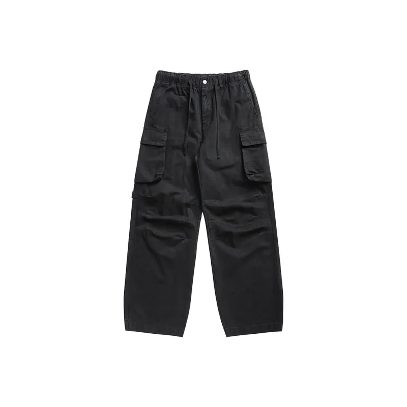 WHELVE Casual Pants Unisex Khaki-6