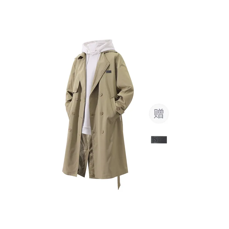 YOSICIL Trench Coat Unisex Black-14