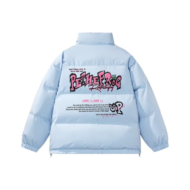 Pepe The Frog Puffer Jacket Unisex-4