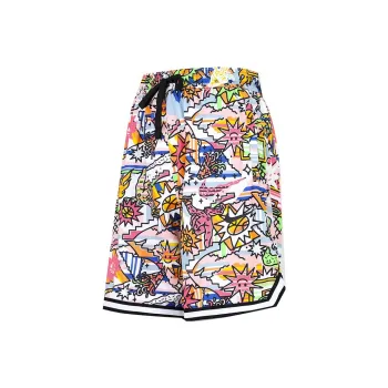 Nike Full Print Cartoon Pattern Breathable Sports Shorts Multicolor