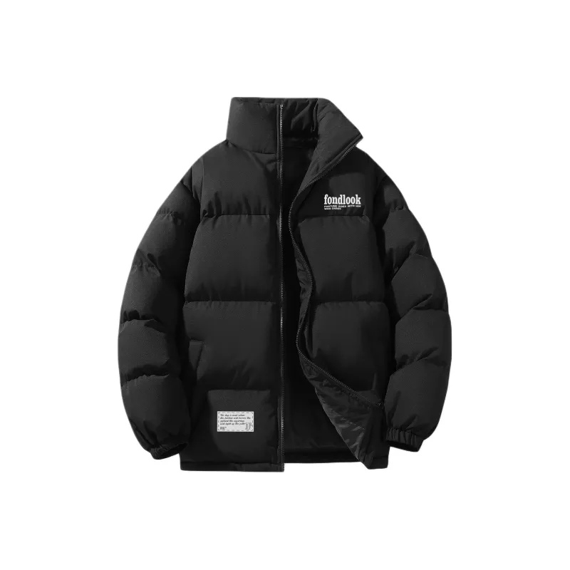 FONDLOOK Puffer Jacket Unisex Black-0