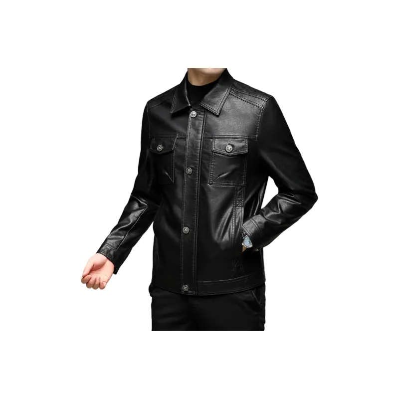 PIERRE CARDIN Leather Jacket Men's-0