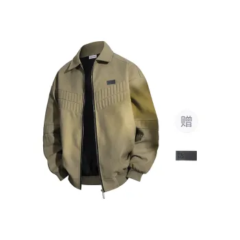 YOSICIL Leather Jacket Unisex Moss Green