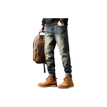 PIERRE CARDIN Jeans Men's Mud Yellow Vintage Blue