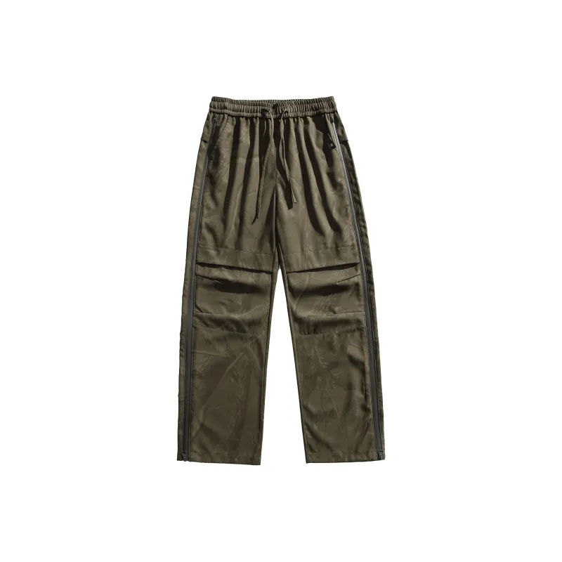 VanCamel Windbreaker Pants Unisex Camouflage Branch Green-0