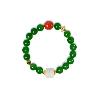 RIXIANGWAN Hetian Jade Bracelets Jasper Unisex