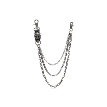 CENTURY&KINDLE Metal Pants Chains Men's
