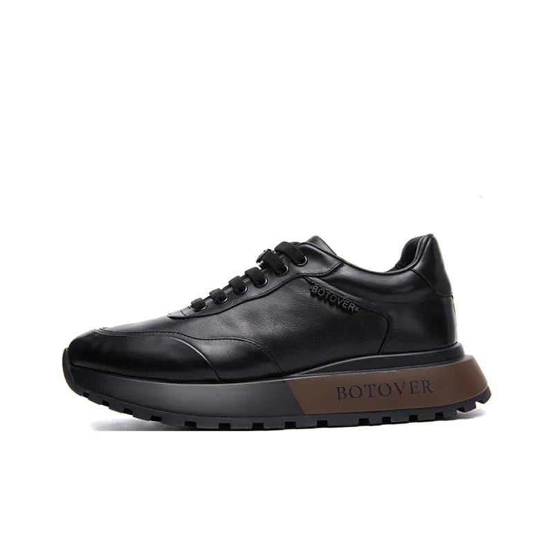 Bonnie Vicky Anti Slip Wear Resistant Low Top Skateboard Shoes Men's Black-0