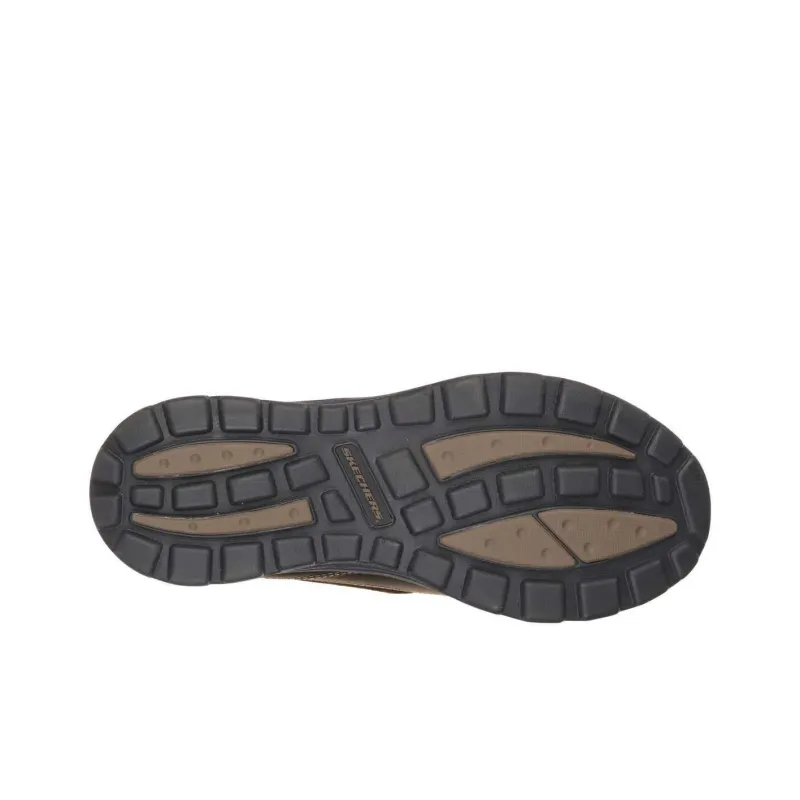 Skechers Relaxed Fit Low Top Casual Shoes Men's Brown-4