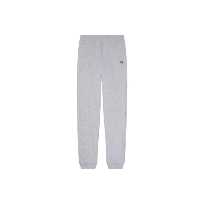 Maison Kitsune Fox Head Patch Elastic Waist Jogging Pants-0