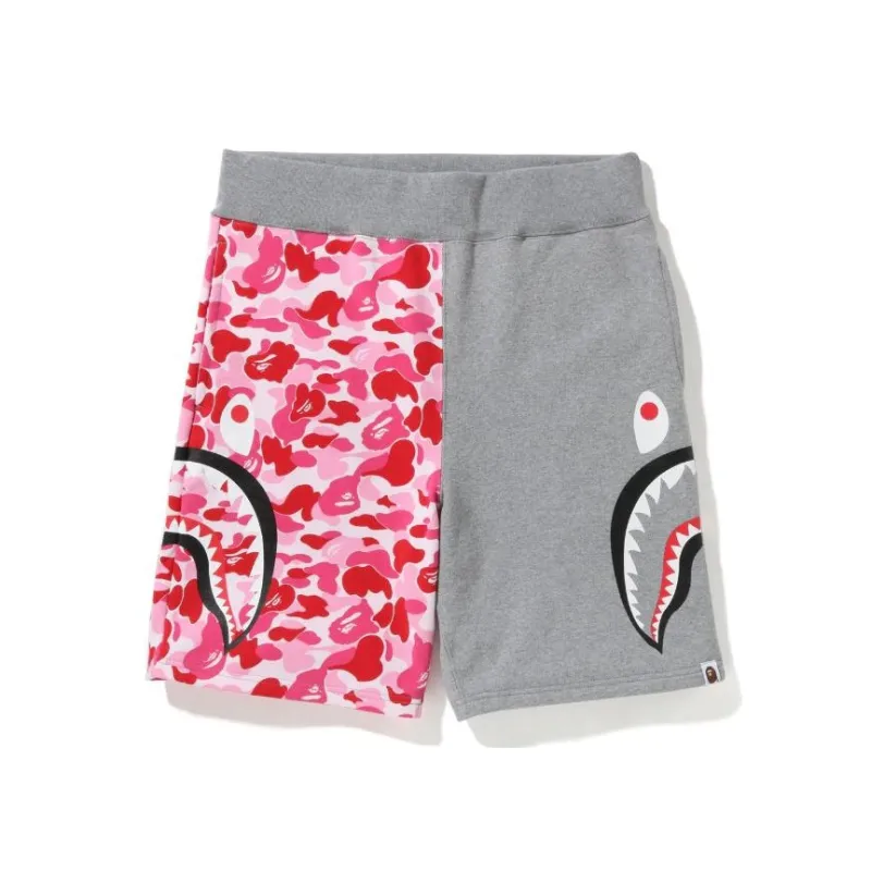 Bape Abc Camo Side Shark Sweat Shorts-8