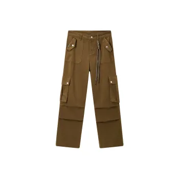 Yiwen Cargo Pants Unisex Brown