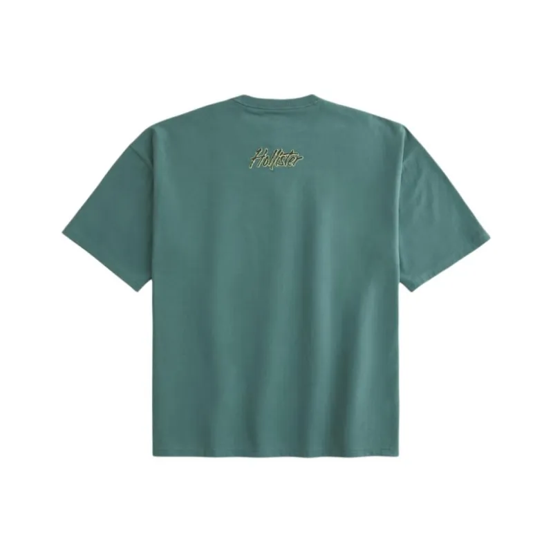 Hollister T Shirts Men Green-1
