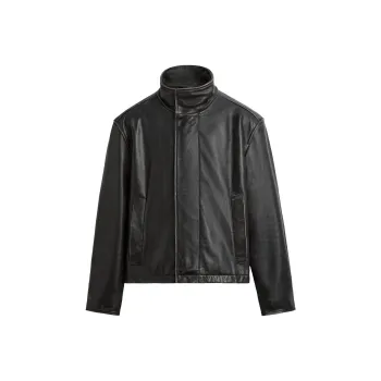 ZARA Leather Jacket Men's Brown