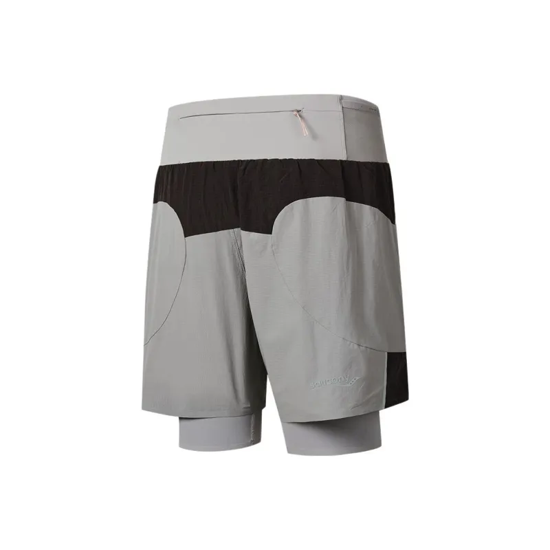 Saucony NATHAN BELL Collection Sports Shorts Unisex Cyan Bird Gray-1