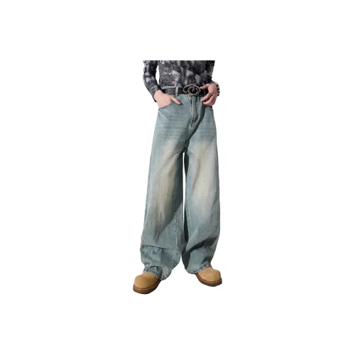 ALL IN Jeans Mens Elegant Apricot European Blue