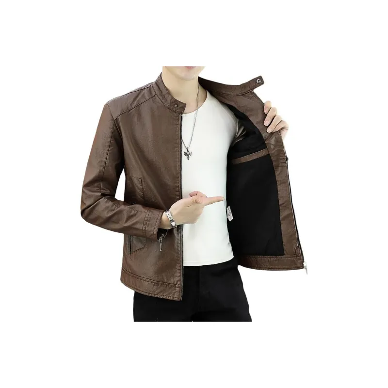 PIERRE CARDIN Leather Jacket Men's-14