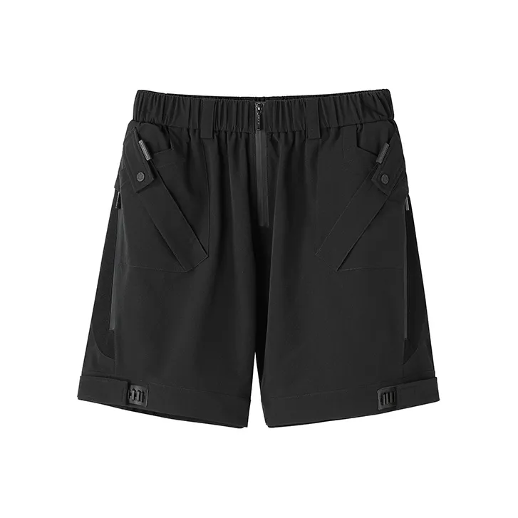 NORVINCY Urban Techwear Magnetic Buckle Cargo Shorts Unisex-0
