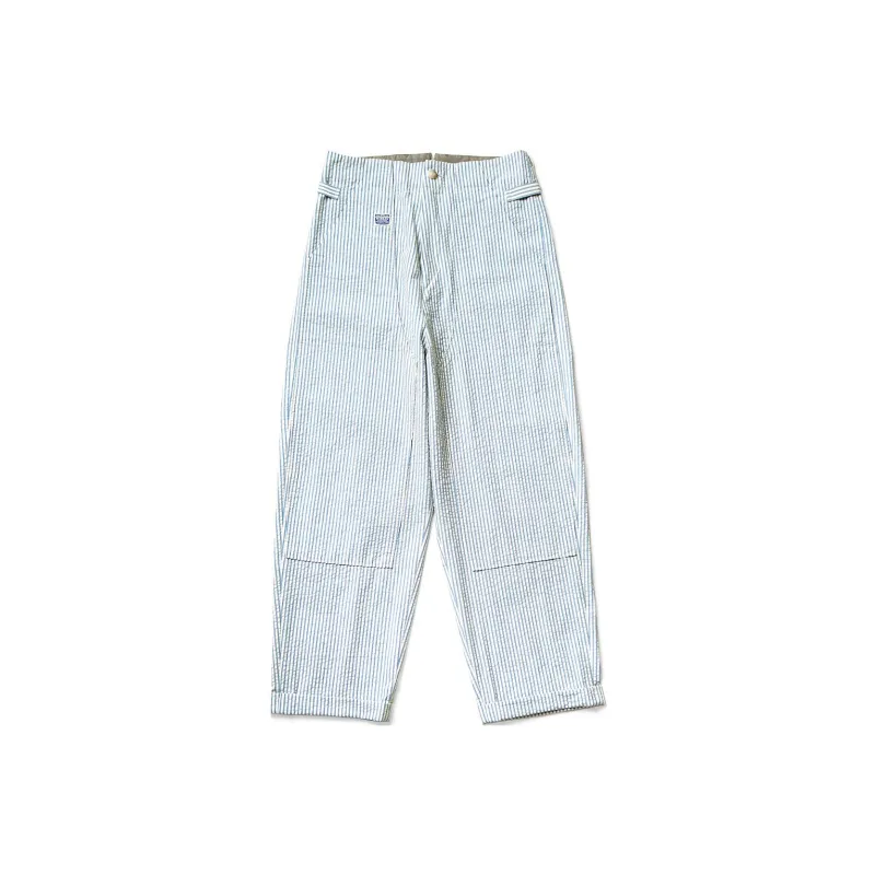 Kapital Soccer Stripe Lumber Seersucker Trousers-0