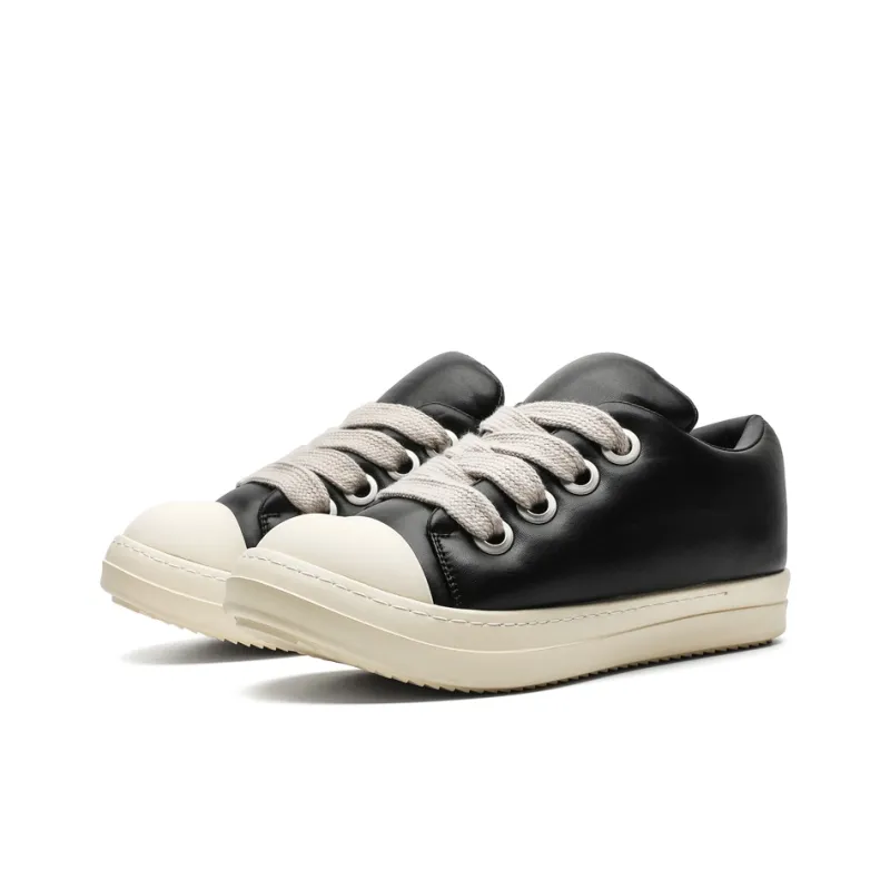 Rummaden Slip Resistant, Abrasion Resistant, Breathable, Lightweight Low Top Casual Shoes Unisex Black-1