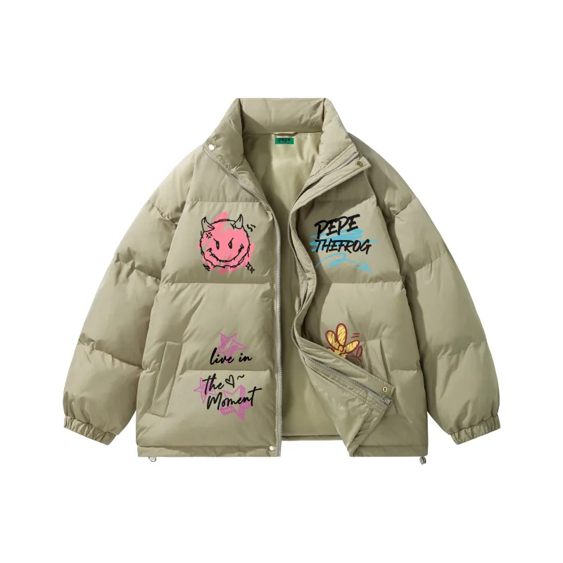 Pepe The Frog Puffer Jacket Unisex-10