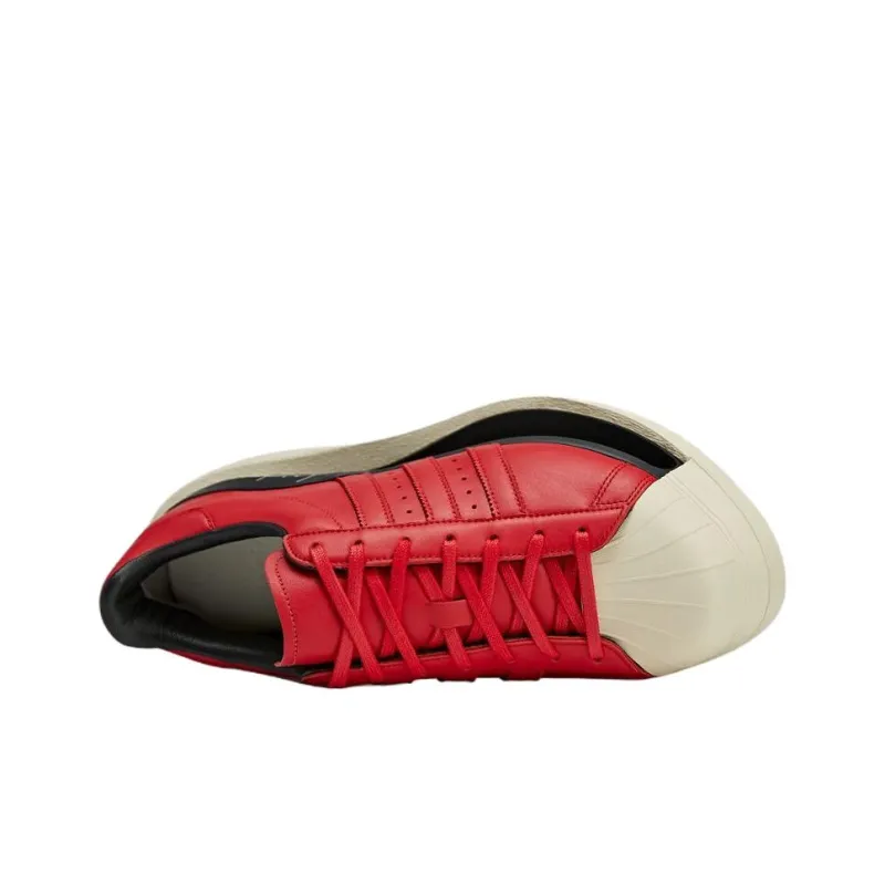 Y 3 SUPERSTAR Low Top Casual Shoes Unisex Red-2