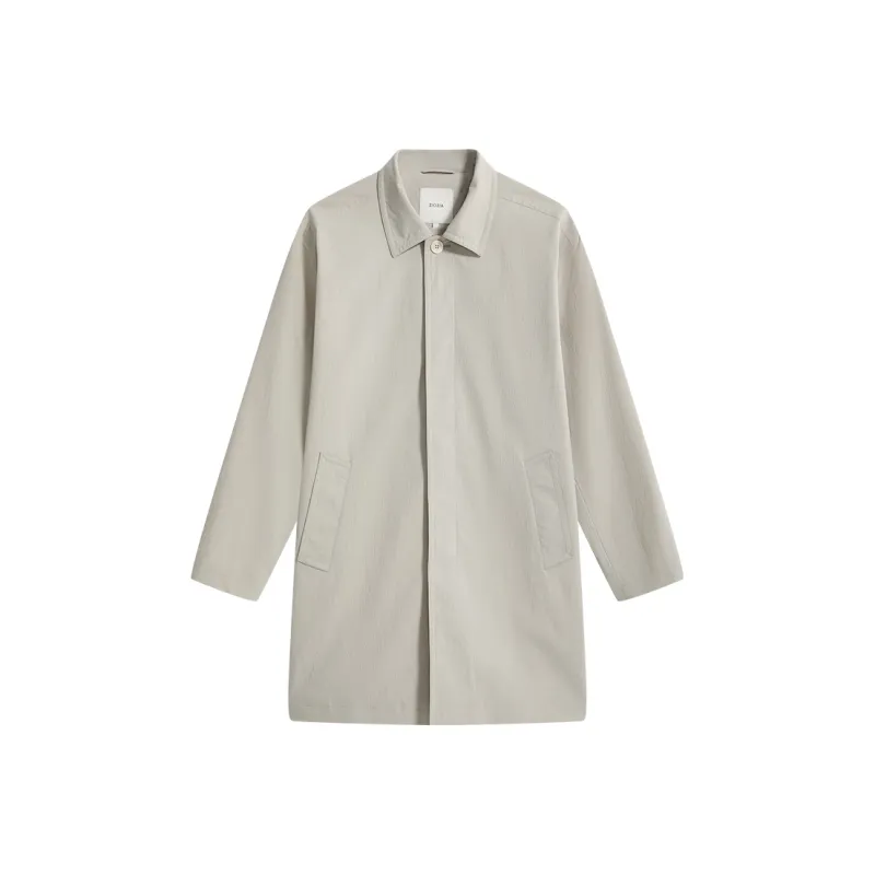 ZIOZIA Trench Coat Men's Light Khaki-0