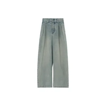 UNVESNO Jeans Unisex Vintage Blue