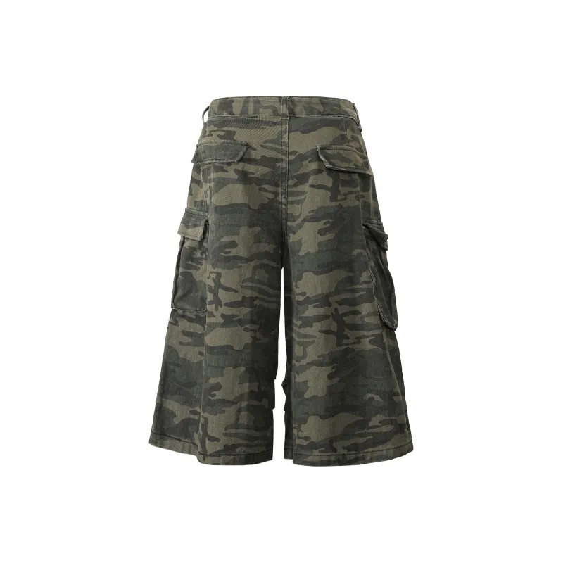 David Bakken Cargo Shorts Unisex Green-1