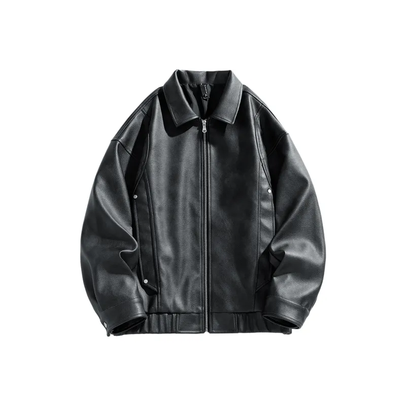 ROBINHOOD Leather Jacket Unisex Black-0