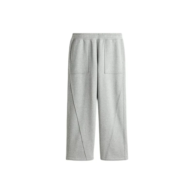 H&M Knitted Sweatpants Men's Mixed Gray-0